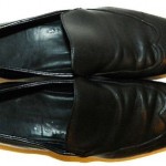 HUGO BOSS Sz 9.5 Black Leather Loafers