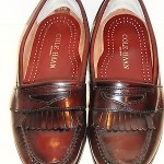 Cole Haan Men’s Burgundy Leather Kiltie Loafers Size 8-9 M
