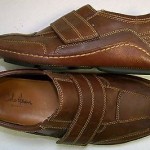 Cole Haan Nike Air Brown Leather Slip-on Velcro Driving Loafers 8 M