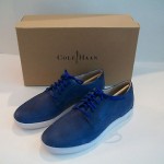 COLE HAAN AIR JASPER WINGTIP SHOES SIZE 8.5 BLUE NEW IN BOX FREE SHIP