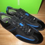 NEW HUGO BOSS GREEN LABEL STIVEN OPEN BLUE MEN WALKING SHOES Size 12US