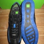 NEW HUGO BOSS GREEN LABEL STIVEN OPEN BLUE MEN WALKING SHOES Size 12US