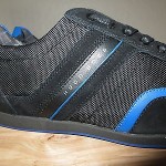 NEW HUGO BOSS GREEN LABEL STIVEN OPEN BLUE MEN WALKING SHOES Size 12US