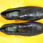 Cole Haan Mens Black Leather Loafers Size  9.5 B ITALY