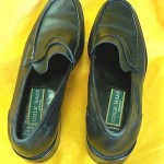 Cole Haan Mens Black Leather Loafers Size  9.5 B ITALY