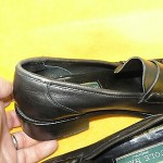 Cole Haan Mens Black Leather Loafers Size  9.5 B ITALY