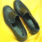 Cole Haan Mens Black Leather Loafers Size  9.5 B ITALY