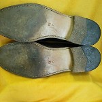 Cole Haan Mens Black Leather Loafers Size  9.5 B ITALY