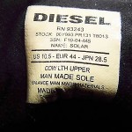 Men’s DIESEL “Solar” Black Lace Up Shoes/Sneakers Size 10.5 EUC