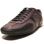 $295 HUGO BOSS Takor Black Brown Red Mens Sneakers 9 42 Trainers Kicks 8.5 41.5