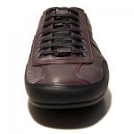 $295 HUGO BOSS Takor Black Brown Red Mens Sneakers 9 42 Trainers Kicks 8.5 41.5