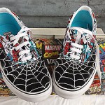 Vans Era Spider-Man Skater-Red White Shoes Marvel Comics Size 9