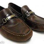 COLE HAAN Leather Mens GORGEOUS Tobacco Brown Shoes Nike Air Somerset Loafers 13
