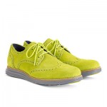 Cole Haan NEW Nike Lunargrand Wingtip Volt Suede Men’s 13 NIB Dress Shoes Casual