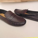 NIB COLE HAAN MEN’S NIKE AIR GRANT DRIVER PENNY LOAFERS,BLACK PEBBLE SKIN/CO8826