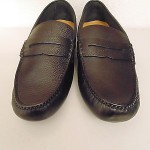 NIB COLE HAAN MEN’S NIKE AIR GRANT DRIVER PENNY LOAFERS,BLACK PEBBLE SKIN/CO8826