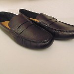 NIB COLE HAAN MEN’S NIKE AIR GRANT DRIVER PENNY LOAFERS,BLACK PEBBLE SKIN/CO8826