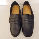 NIB COLE HAAN MEN’S NIKE AIR GRANT DRIVER PENNY LOAFERS,BLACK PEBBLE SKIN/CO8826
