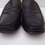 COLE HAAN BLACK LEATHER DRIVING PENNY LOAFER NIKE AIR SLIP ON MENS SHOES SZ 12 M