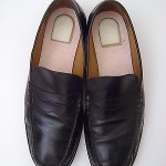 COLE HAAN BLACK LEATHER DRIVING PENNY LOAFER NIKE AIR SLIP ON MENS SHOES SZ 12 M