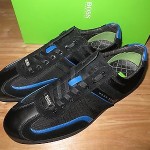 NEW  HUGO BOSS GREEN LABEL STIVEN OPEN BLUE MEN WALKING SHOES Size 11 US