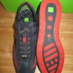 NEW HUGO BOSS GREEN LABEL STIVEN NAVY  MEN WALKING SHOES Size 12 US