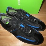 NEW  HUGO BOSS GREEN LABEL STIVEN OPEN BLUE MEN WALKING SHOES Size 11 US