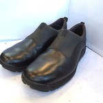 Cole Haan Nike Air Mens Black Leather Clogs Mocs Slip On Loafers Shoes Sz 11 M