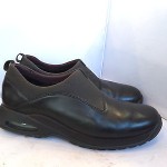 Cole Haan Nike Air Mens Black Leather Clogs Mocs Slip On Loafers Shoes Sz 11 M