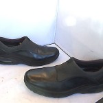 Cole Haan Nike Air Mens Black Leather Clogs Mocs Slip On Loafers Shoes Sz 11 M
