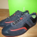 NEW HUGO BOSS GREEN LABEL STIVEN NAVY MEN WALKING SHOES Size 10 US