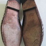 SZ 10 1/2 D COLE HAAN Brown Woven Leather Loafer  Slip On