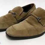 Genuine HUGO BOSS Tan Suede Leather Mens Loafers Shoes 9 US Made in Italy!