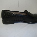 Cole Haan Men’s Black Woven Leather Moc Penny Loafers Size 12 M Casual Shoes