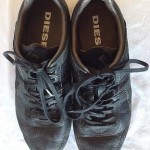 DIESEL Men’s Black Lace Up Sneakers Called KORBIN II Men Shoes SZ US 9/EUR 42