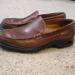 COLE HAAN NIKE AIR MENS SZ 9 M BROWN LEATHER SLIP ON LOAFER DRESS SHOES