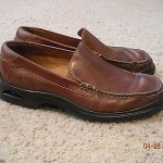 COLE HAAN NIKE AIR MENS SZ 9 M BROWN LEATHER SLIP ON LOAFER DRESS SHOES