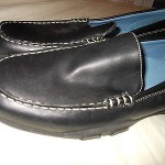 Cole Haan Mens Black Leather Slip On Loafers Size 11 B