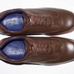 Cole Haan Air Conner Sport Oxfords, Leather Upper, Dark Brown/Orange, 9 M, New