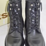 Diesel Miliboot “Pataboot” The Pit Black Leather Lace Up Ankle Boot Size 8.5 M