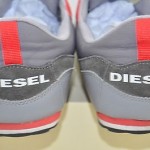 Diesel ‘Gunner’ Men’s Athletic Gunmetal Frost Gray w/Red Size 9.5 M EU 42.5