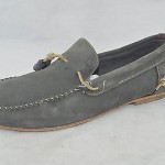 Diesel ‘Connect Grahl’ Men’s Brindle Gray Suede Loafer Size 10.5 M EU 44
