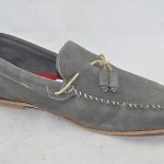 Diesel ‘Connect Grahl’ Men’s Brindle Gray Suede Loafer Size 10.5 M EU 44