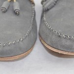 Diesel ‘Connect Grahl’ Men’s Brindle Gray Suede Loafer Size 10.5 M EU 44