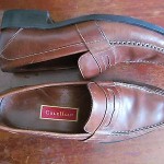 Cole Haan Adrien Penny Mens 9M Saddle Tan Brown Leather Casual Loafer Shoes