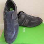 NWB Hugo Boss Men’s Fashion Sneakers Space Up Leather Shoes  SIZ 10 US 43 ER