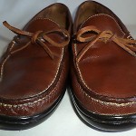 COLE HAAN US 11 BROWN BOAT SHOE MOCCASIN $149 VERY GOOD+ RARE