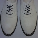 Cole Haan Air Franklin Saddle Oxfords, Suede Upper, White Suede, 10.5 M, New