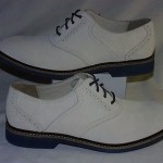 Cole Haan Air Franklin Saddle Oxfords, Suede Upper, White Suede, 10.5 M, New