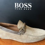 HUGO BOSS BLACK – DRENNO  Men’s Loafers In Medium Beige